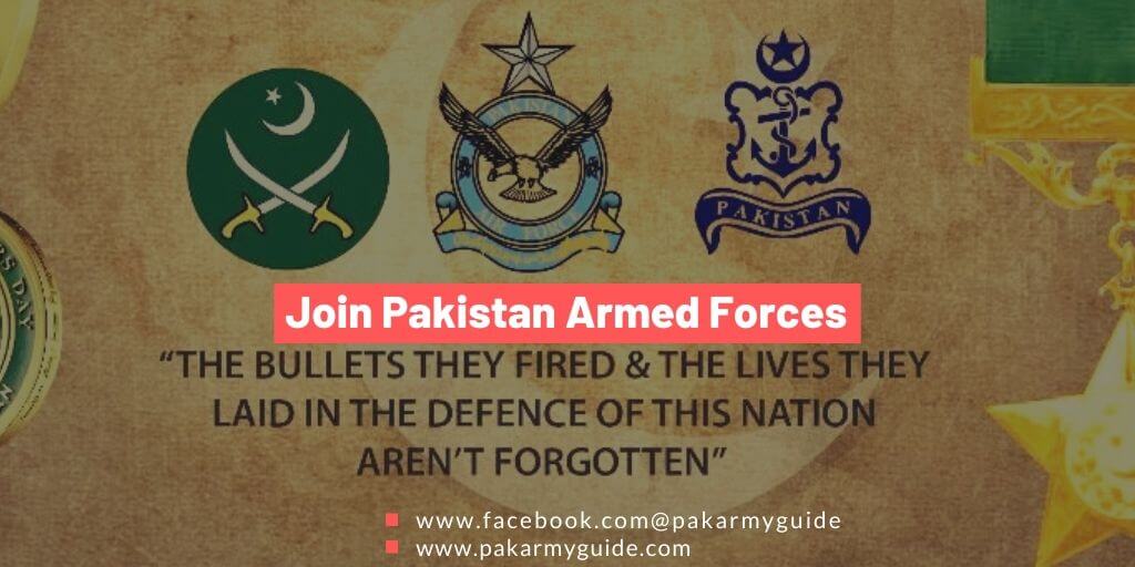 Join Pakistan Armed Forces