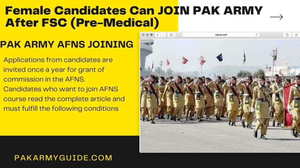 PAK Army AFNS Joining