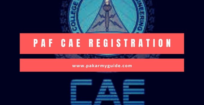 PAF CAE Registration