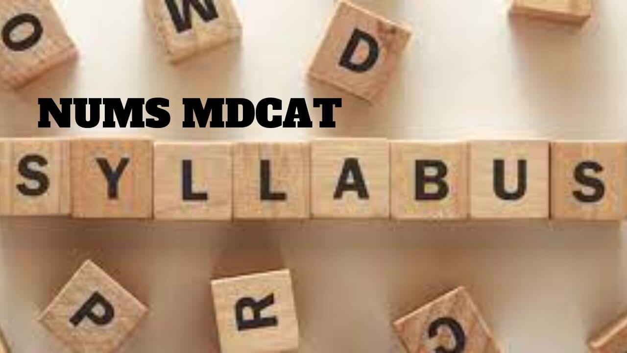 NUMS MDCAT Syllabus 2021