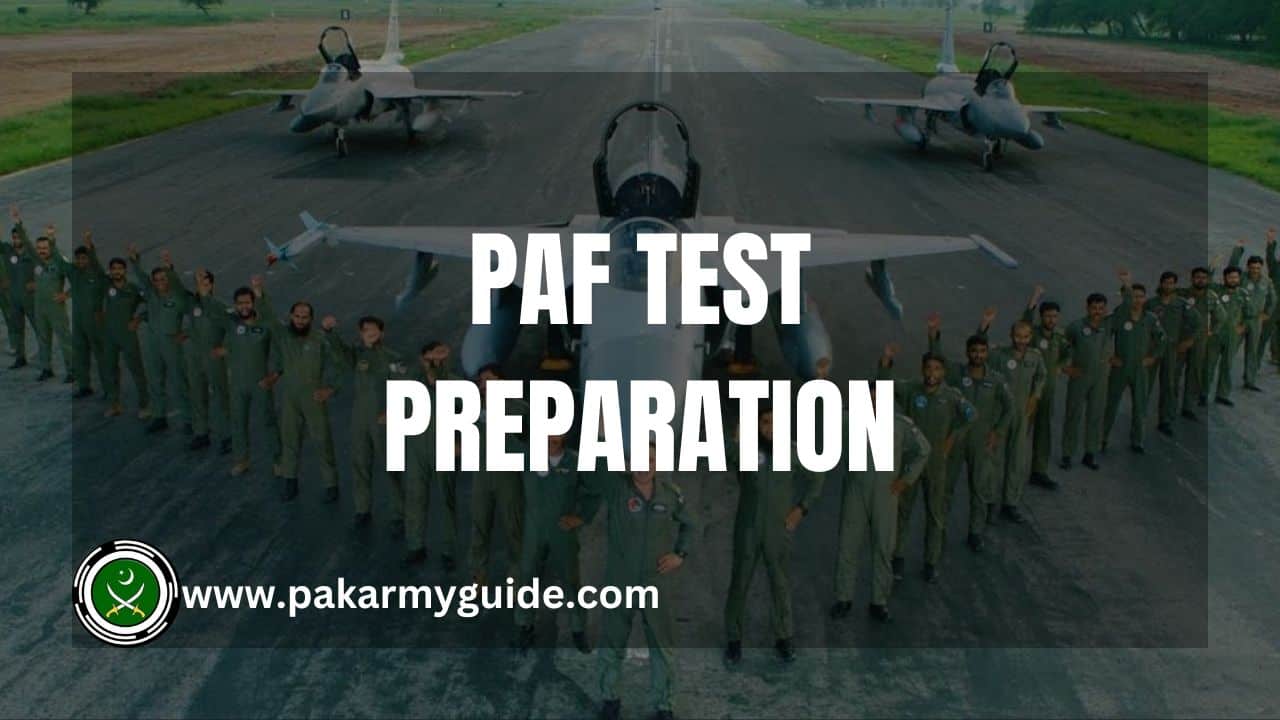 PAF Initial Test Preparation