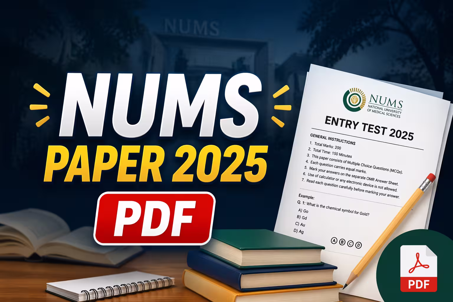 NUMS Paper 2025 PDF